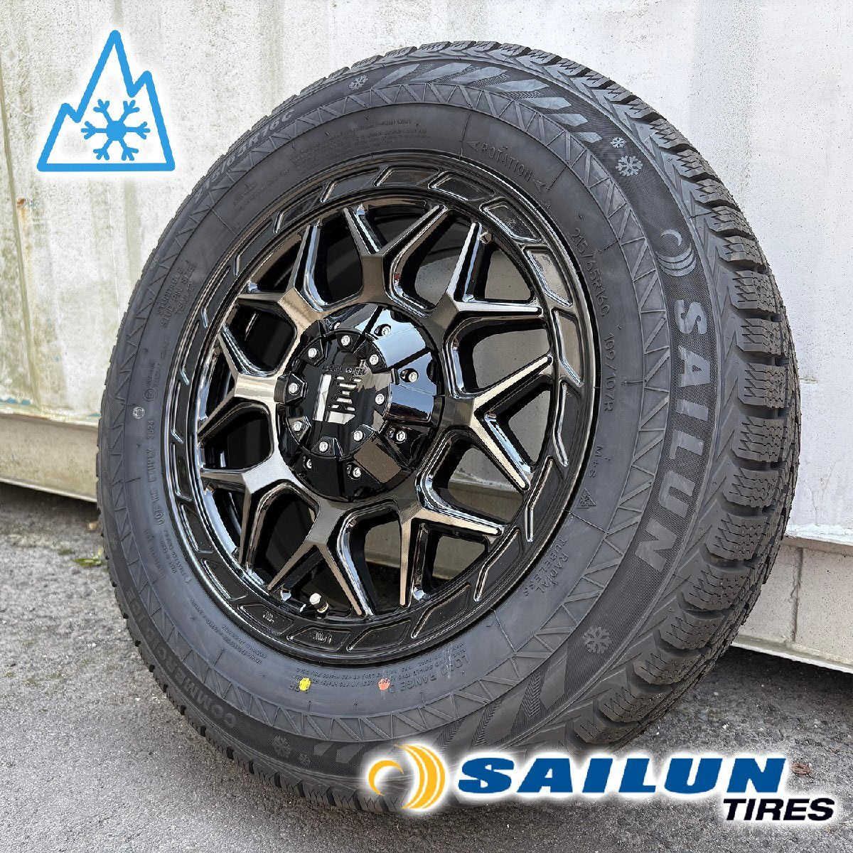 [New Set of 4] 2024 Vehicle Inspection Compliant Studless 200 Series Hiace Lexel Wheel Inferno Siren 215/65R16 16 Inch [q1205492423]