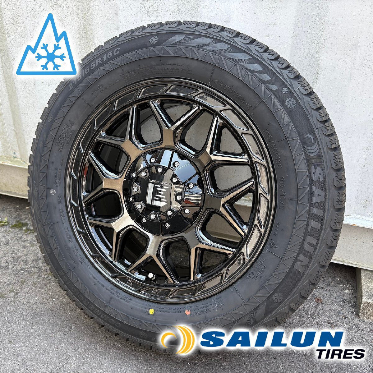 [New Set of 4] 2024 Vehicle Inspection Compliant Studless 200 Series Hiace Lexel Wheel Inferno Siren 215/65R16 16 Inch [q1205492423]