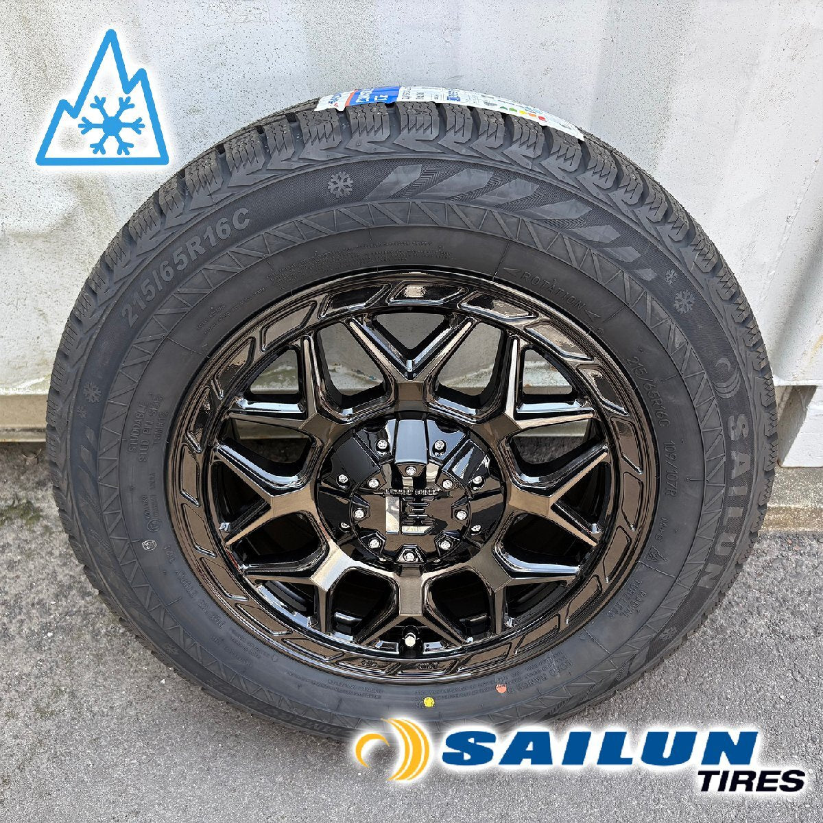 [New Set of 4] 2024 Vehicle Inspection Compliant Studless 200 Series Hiace Lexel Wheel Inferno Siren 215/65R16 16 Inch [q1205492423]
