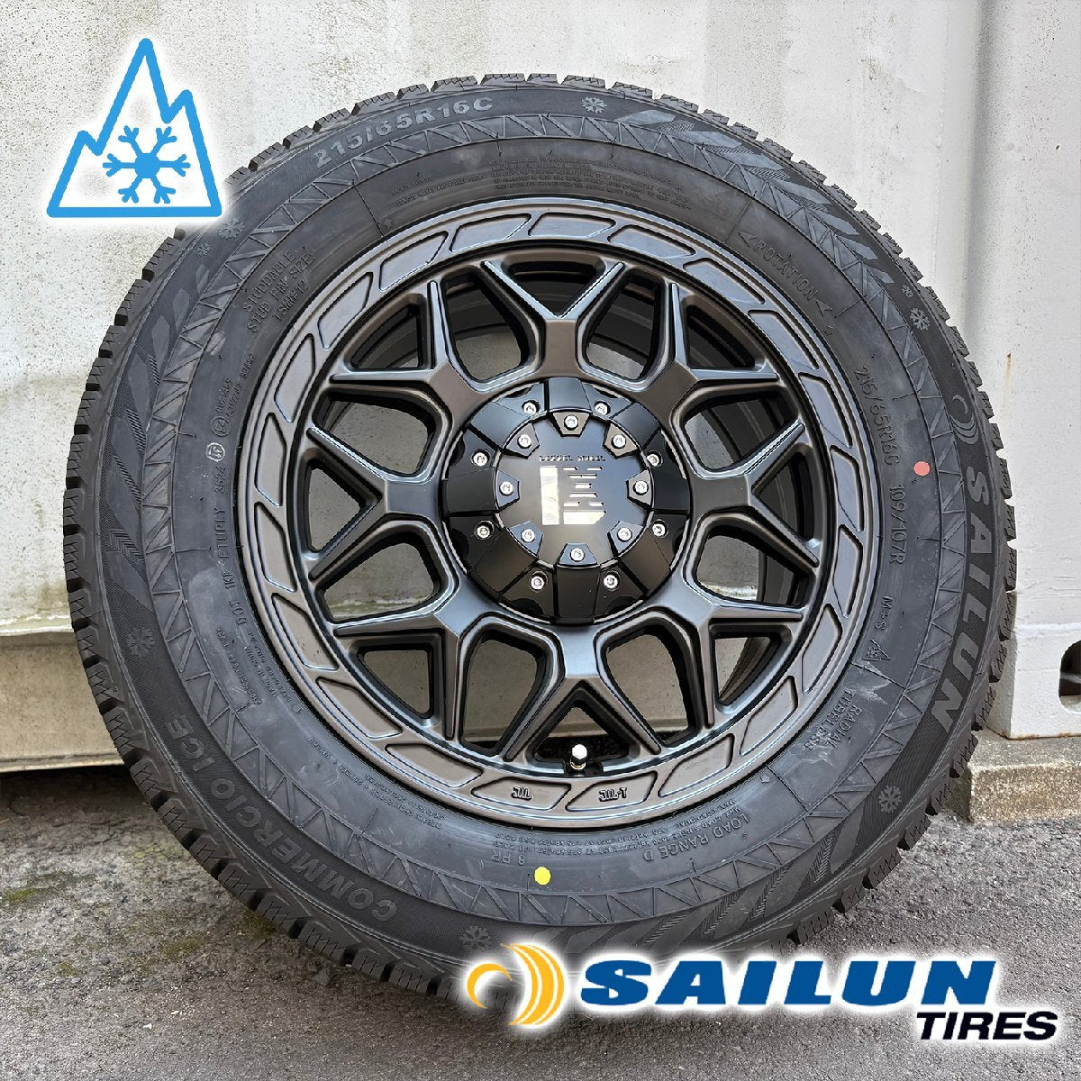 [New Set of 4] 2024 Vehicle Inspection Compatible Studless 200 Series Hiace InFerno Siren 215/65R16 16 Inch [t1205488075]