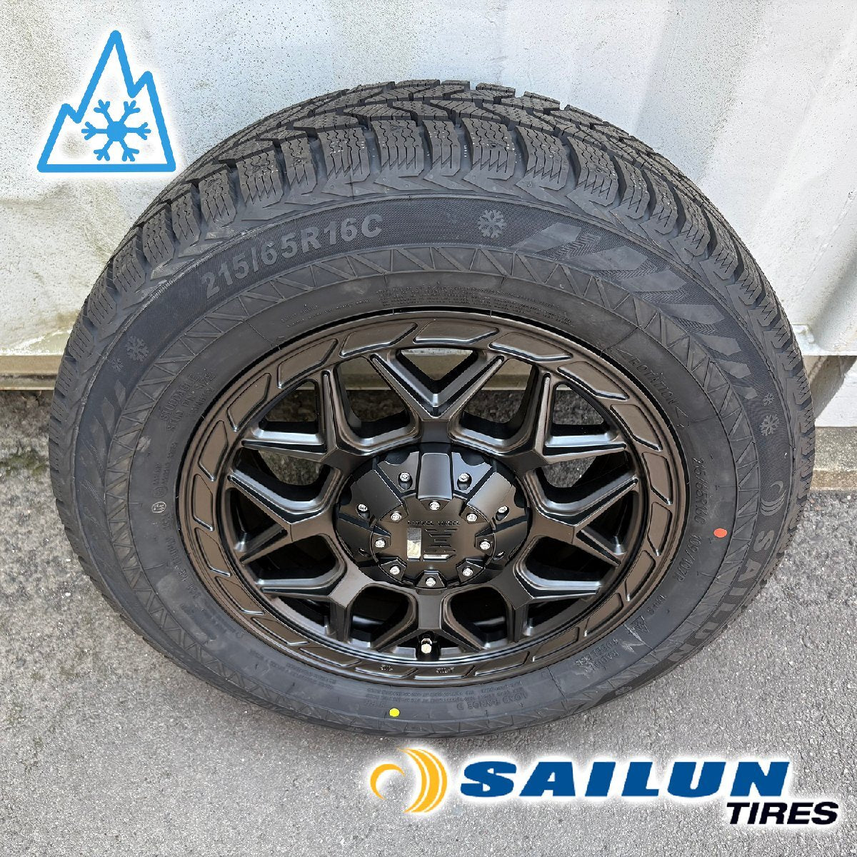 [New Set of 4] 2024 Vehicle Inspection Compatible Studless 200 Series Hiace InFerno Siren 215/65R16 16 Inch [t1205488075]