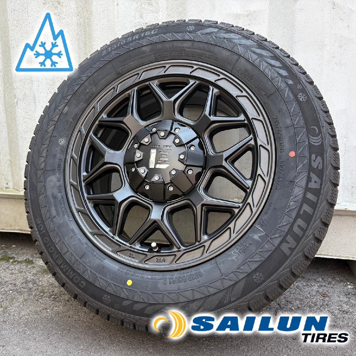 [New Set of 4] 2024 Vehicle Inspection Compatible Studless 200 Series Hiace InFerno Siren 215/65R16 16 Inch [t1205488075]