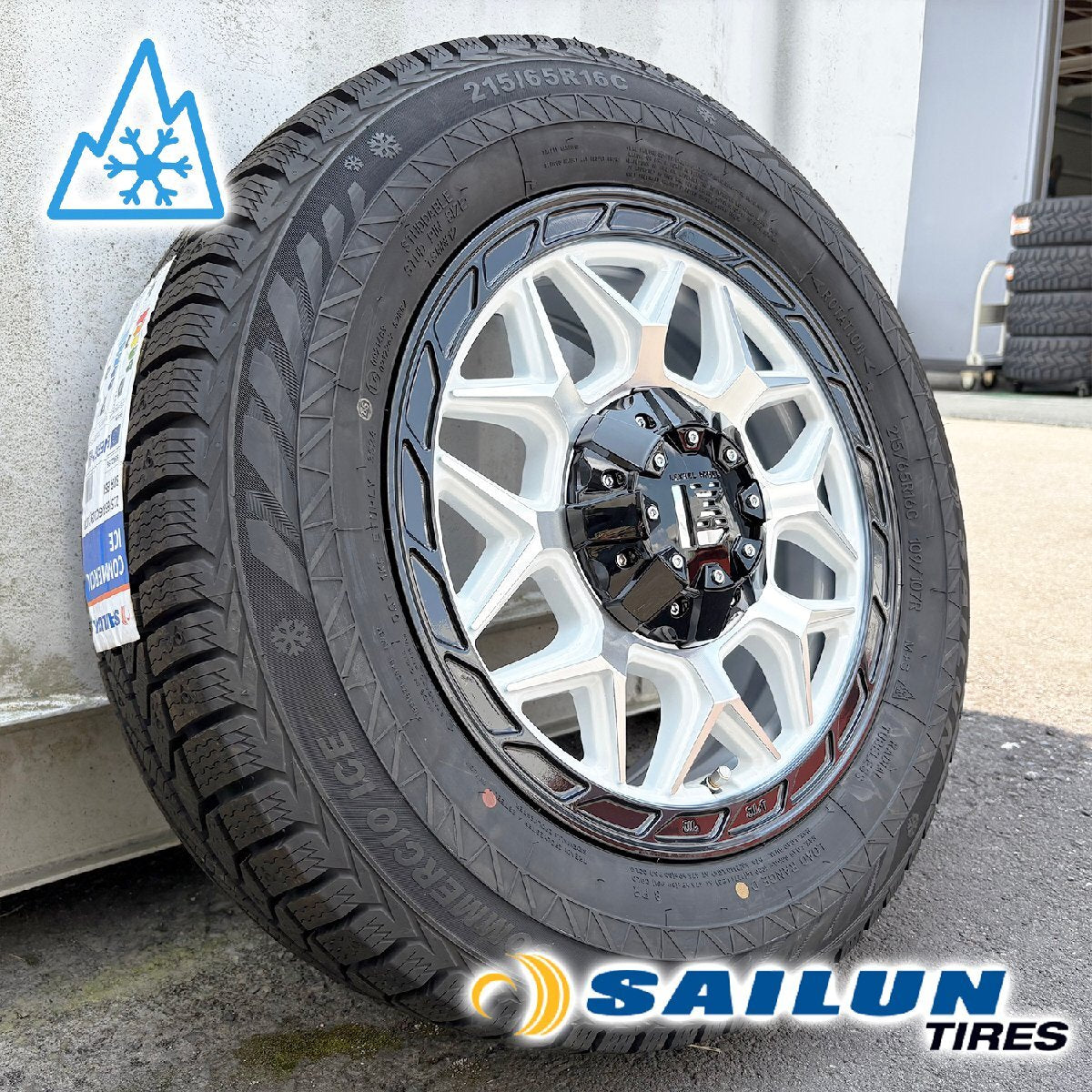 [New Set of 4] 2024 Vehicle Inspection Compatible Studless 200 Series Hiace InFerno Siren 215/65R16 16 Inch [u1205506911]