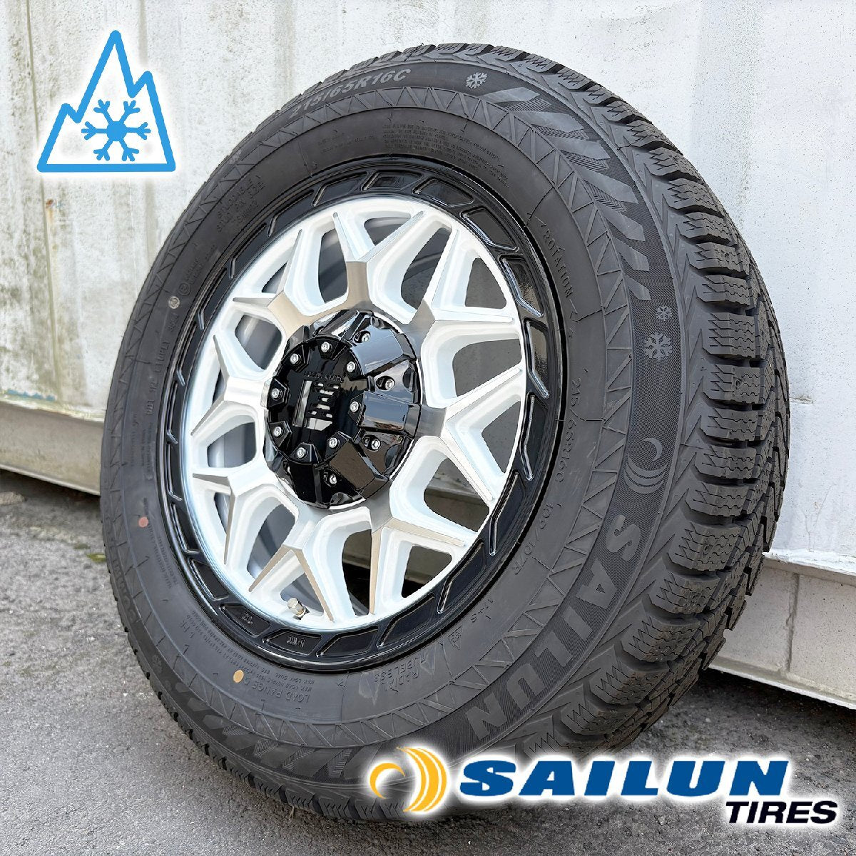 [New Set of 4] 2024 Vehicle Inspection Compatible Studless 200 Series Hiace InFerno Siren 215/65R16 16 Inch [u1205506911]