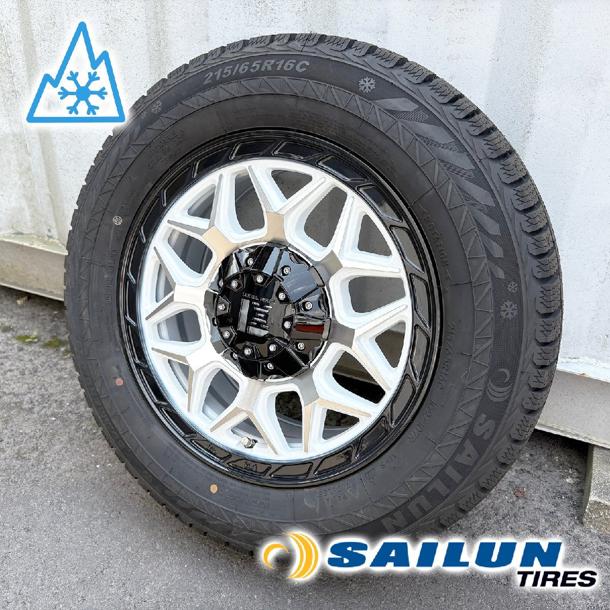 [New Set of 4] 2024 Vehicle Inspection Compatible Studless 200 Series Hiace InFerno Siren 215/65R16 16 Inch [m1205491158]