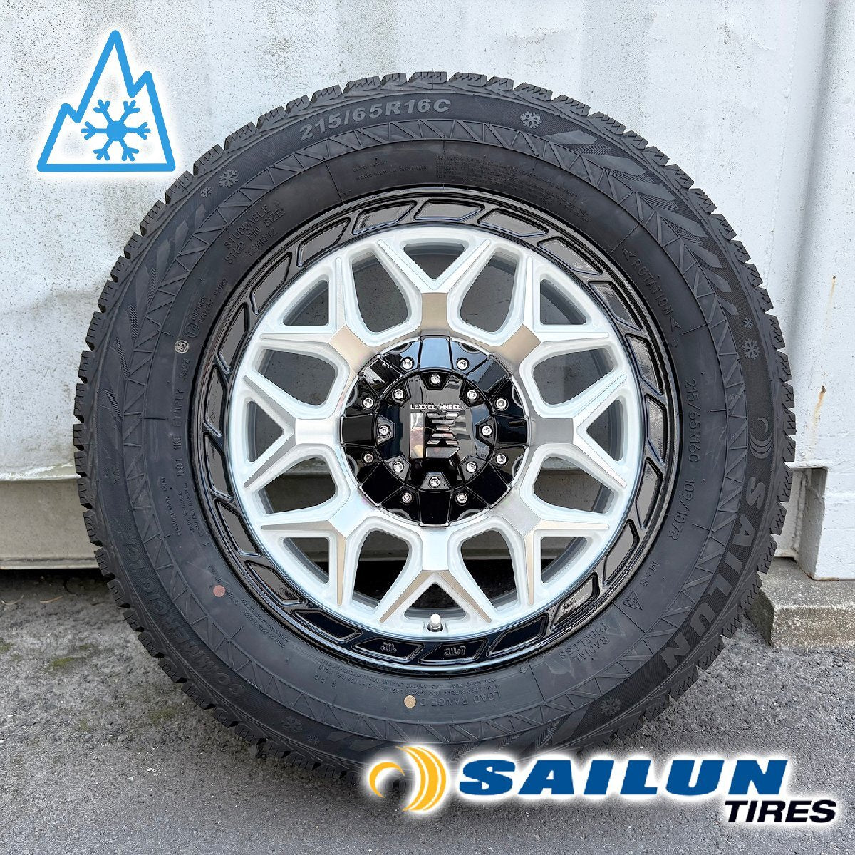 [New Set of 4] 2024 Vehicle Inspection Compatible Studless 200 Series Hiace InFerno Siren 215/65R16 16 Inch [m1205491158]