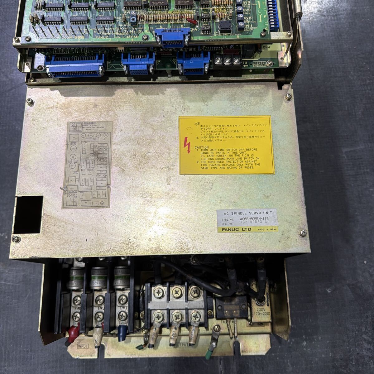 FANUC A06B-6055-H115 AC Spindle Servo Unit [p1205613395]