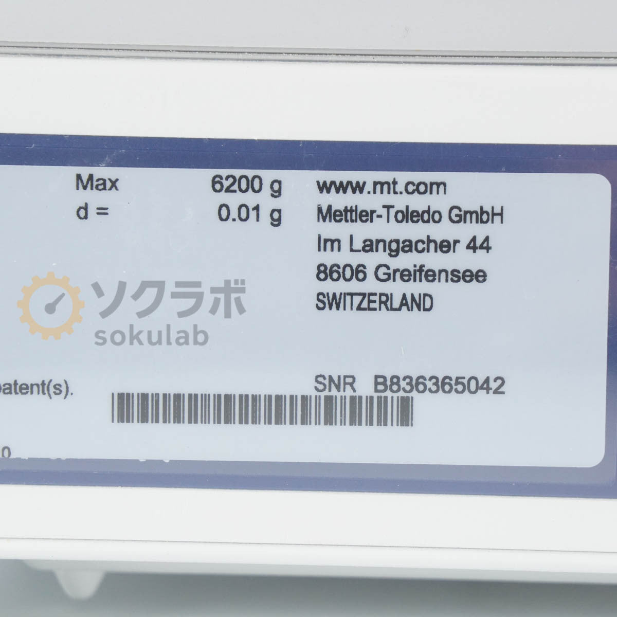 METTLER TOLEDO MS6002TS/00 Electronic Balance 6200g [v1206582784]