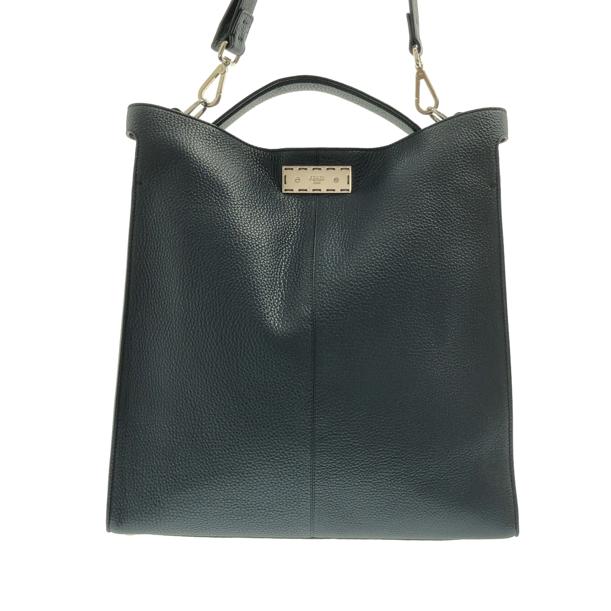 Fendi 2Way Peekaboo X-Light Fit Tote Bag Navy [x1206665475]
