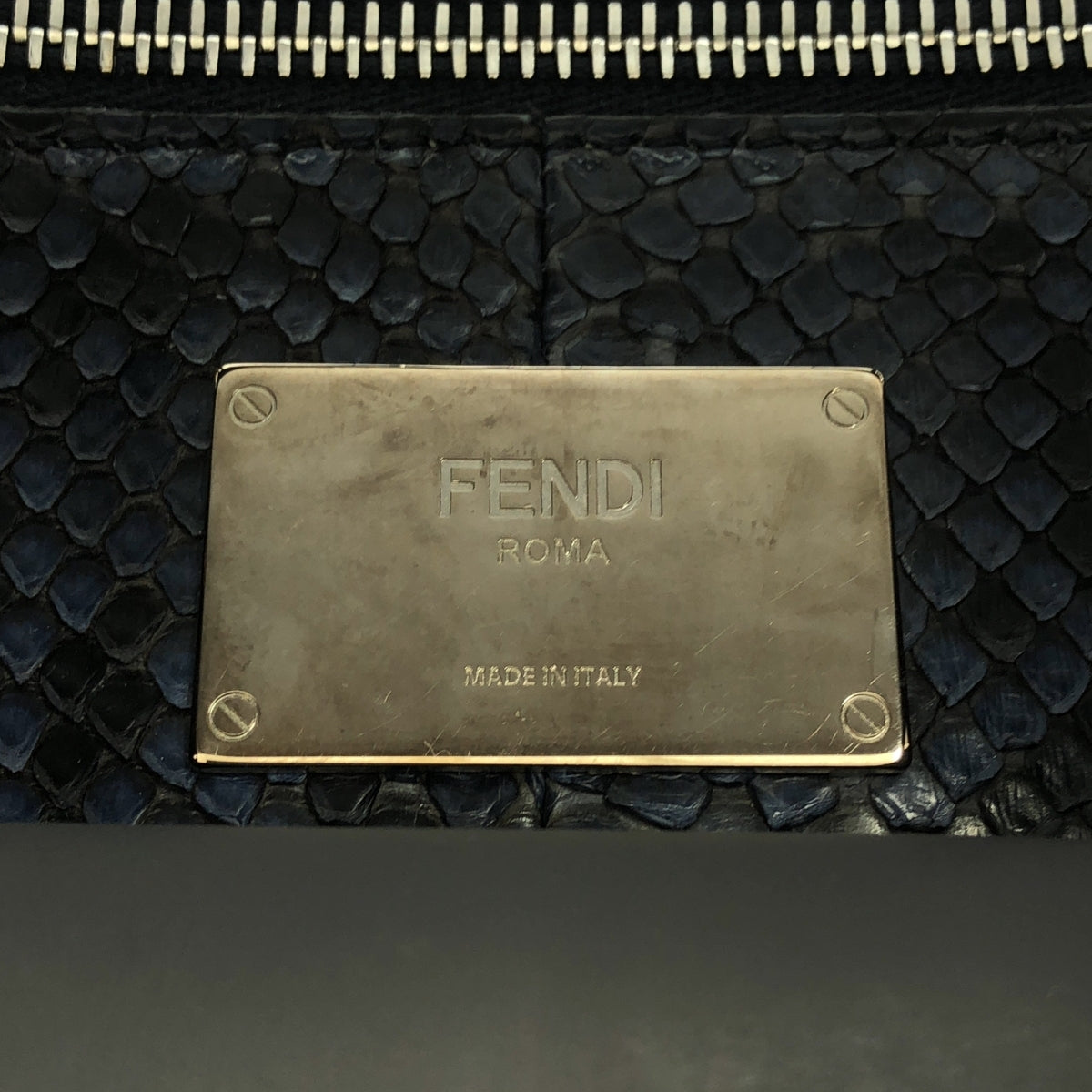 Fendi 2Way Peekaboo X-Light Fit Tote Bag Navy [x1206665475]