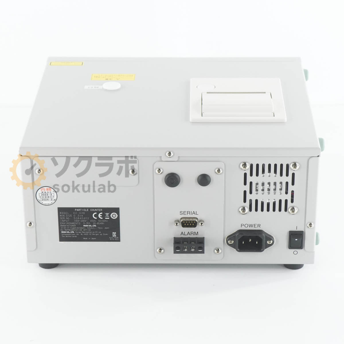 DW KC-03B RION PARTICLE COUNTER Airborne Particle Counter Light Scattering Automatic Particle Counter [h1207307141]