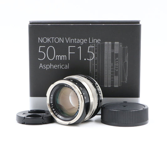 Voigtlander Nokton Vintage Line 50mm F1.5 Aspherical II VM SC Nickel Black Lens for Leica [w1207975560]