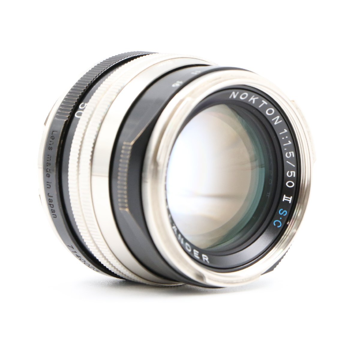 Voigtlander Nokton Vintage Line 50mm F1.5 Aspherical II VM SC Nickel Black Lens for Leica [w1207975560]