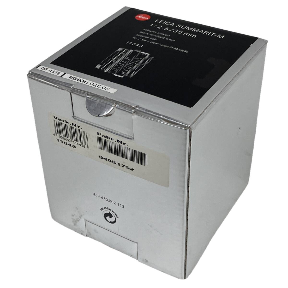 LEICA SUMMARIT-M 1:2.5/35 E39 Camera Lens [o1208216014]