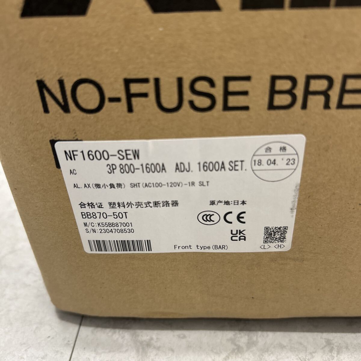 Mitsubishi Electric NF1600-SEW Low Voltage Circuit Breaker 800-1600A Made in 2023 [t1208447251]