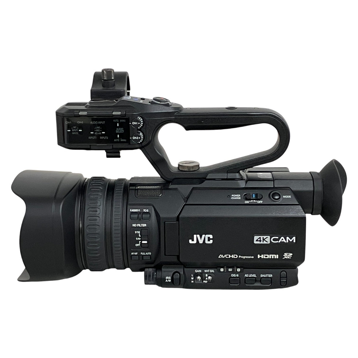 JVC GY-HM185 Camera Recorder 4.6mm-56mm 1.2-3.5 Video Camera 4K Shooting [h1208970816]