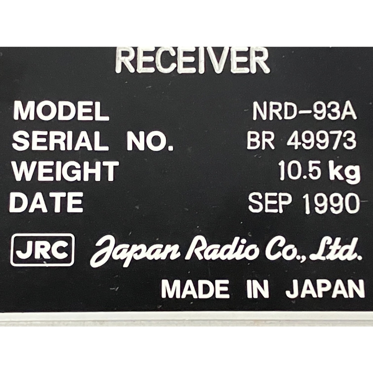 Japan Radio NRD-93A Receiver [m1209250129]