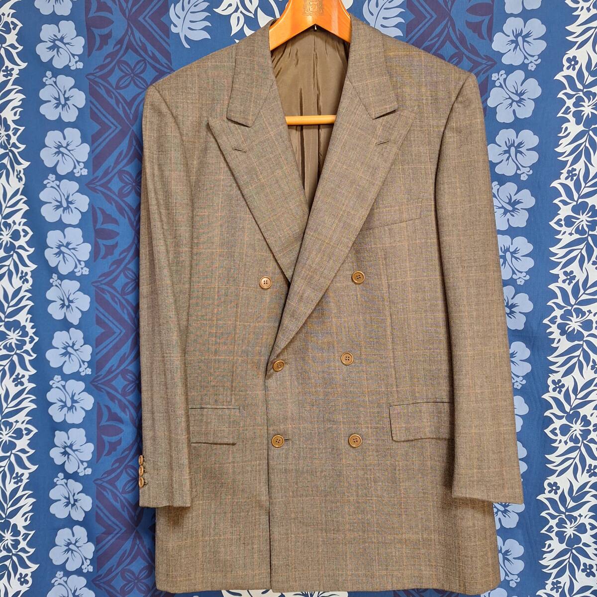 Brioni Suit Italian Size 42 International Size 52R 100% Wool Dark Brown [l1209561958]