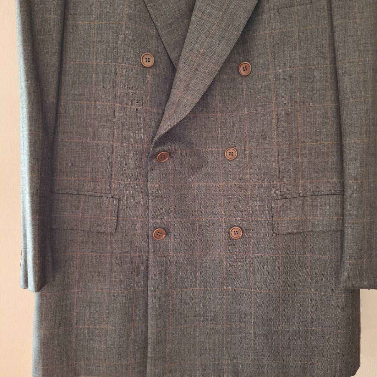Brioni Suit Italian Size 42 International Size 52R 100% Wool Dark Brown [l1209561958]