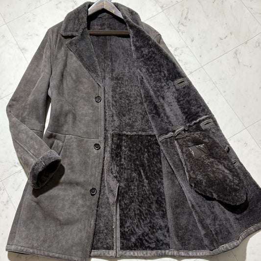 Regular price: 2.3 million yen!!! Legendary real shearling coat!!! [Brioni] Mysterious 54 size XXL◎ Good condition Smooth to the touch◎ Genuine leather, real skin◎ Long length [s1209894312]