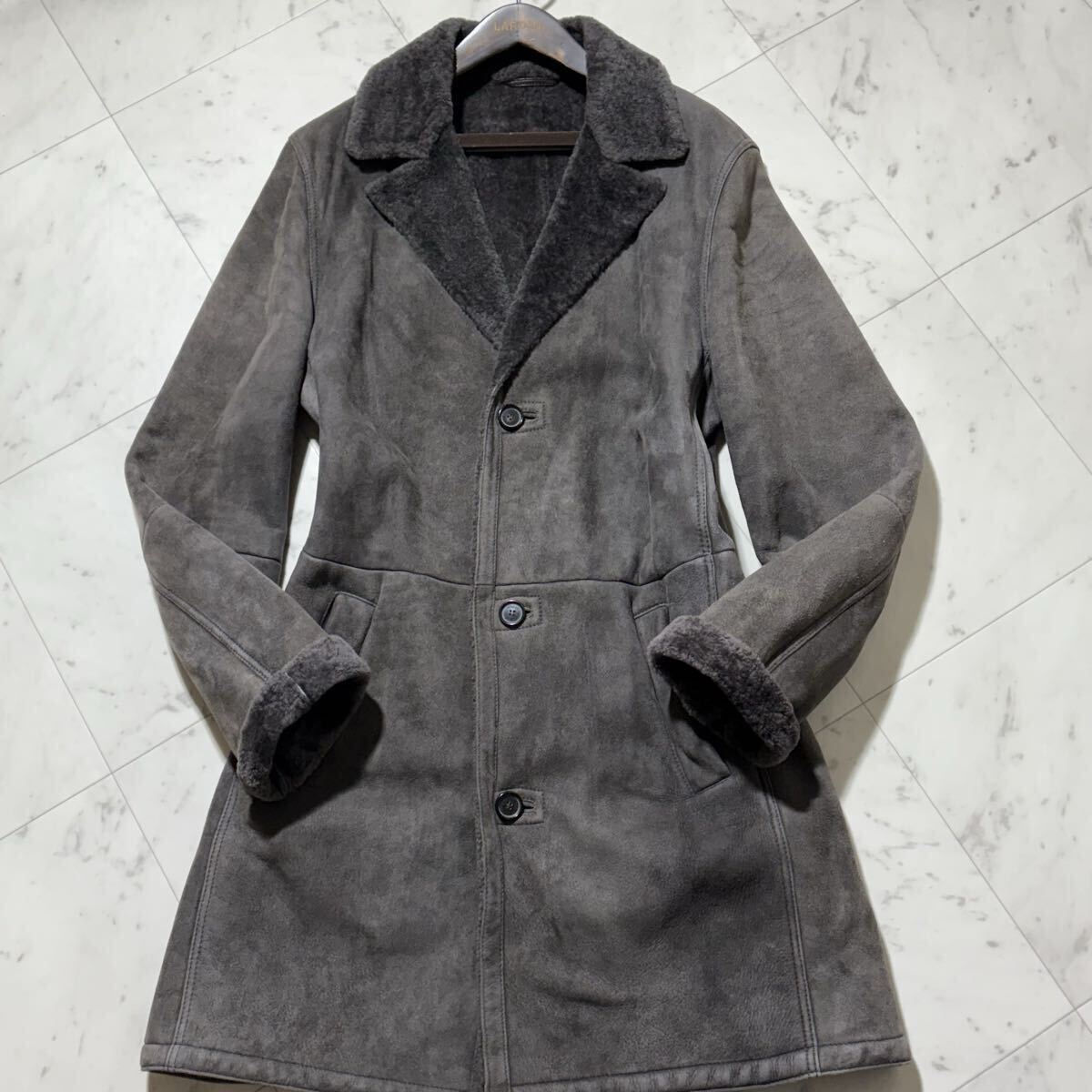 Regular price: 2.3 million yen!!! Legendary real shearling coat!!! [Brioni] Mysterious 54 size XXL◎ Good condition Smooth to the touch◎ Genuine leather, real skin◎ Long length [s1209894312]