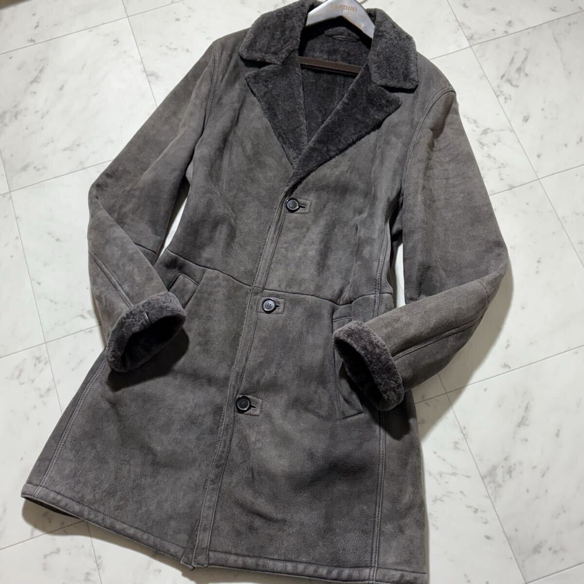 Regular price: 2.3 million yen!!! Legendary real shearling coat!!! [Brioni] Mysterious 54 size XXL◎ Good condition Smooth to the touch◎ Genuine leather, real skin◎ Long length [s1209894312]