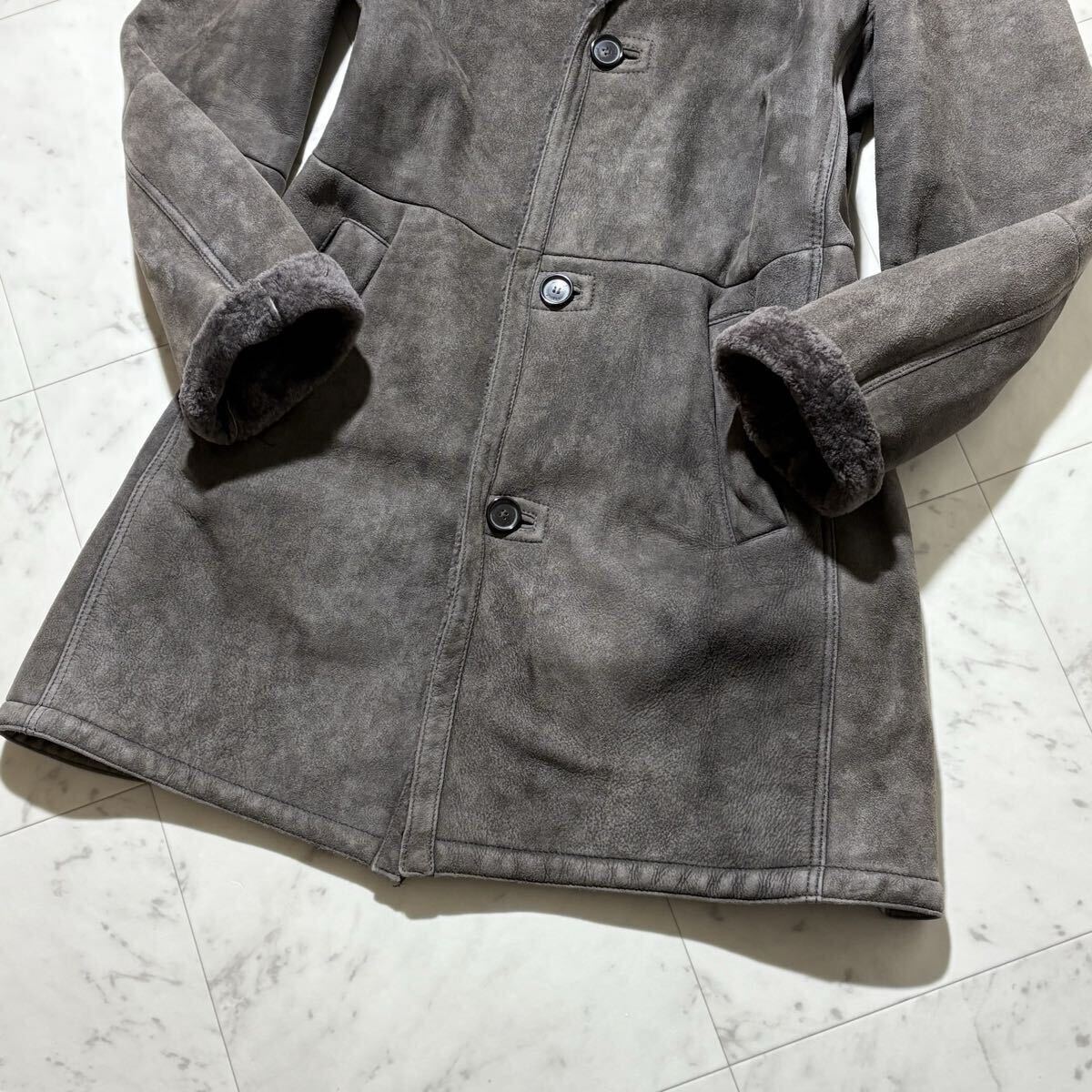 Regular price: 2.3 million yen!!! Legendary real shearling coat!!! [Brioni] Mysterious 54 size XXL◎ Good condition Smooth to the touch◎ Genuine leather, real skin◎ Long length [s1209894312]
