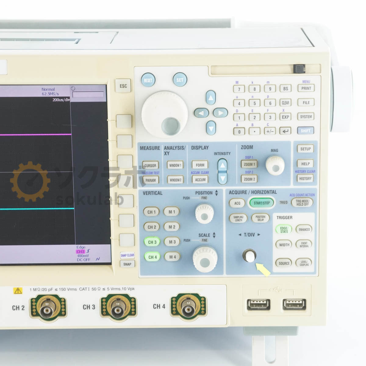 Yokogawa DL9040L Digital Oscilloscope 500MHz 5GS/s [k1210080380]