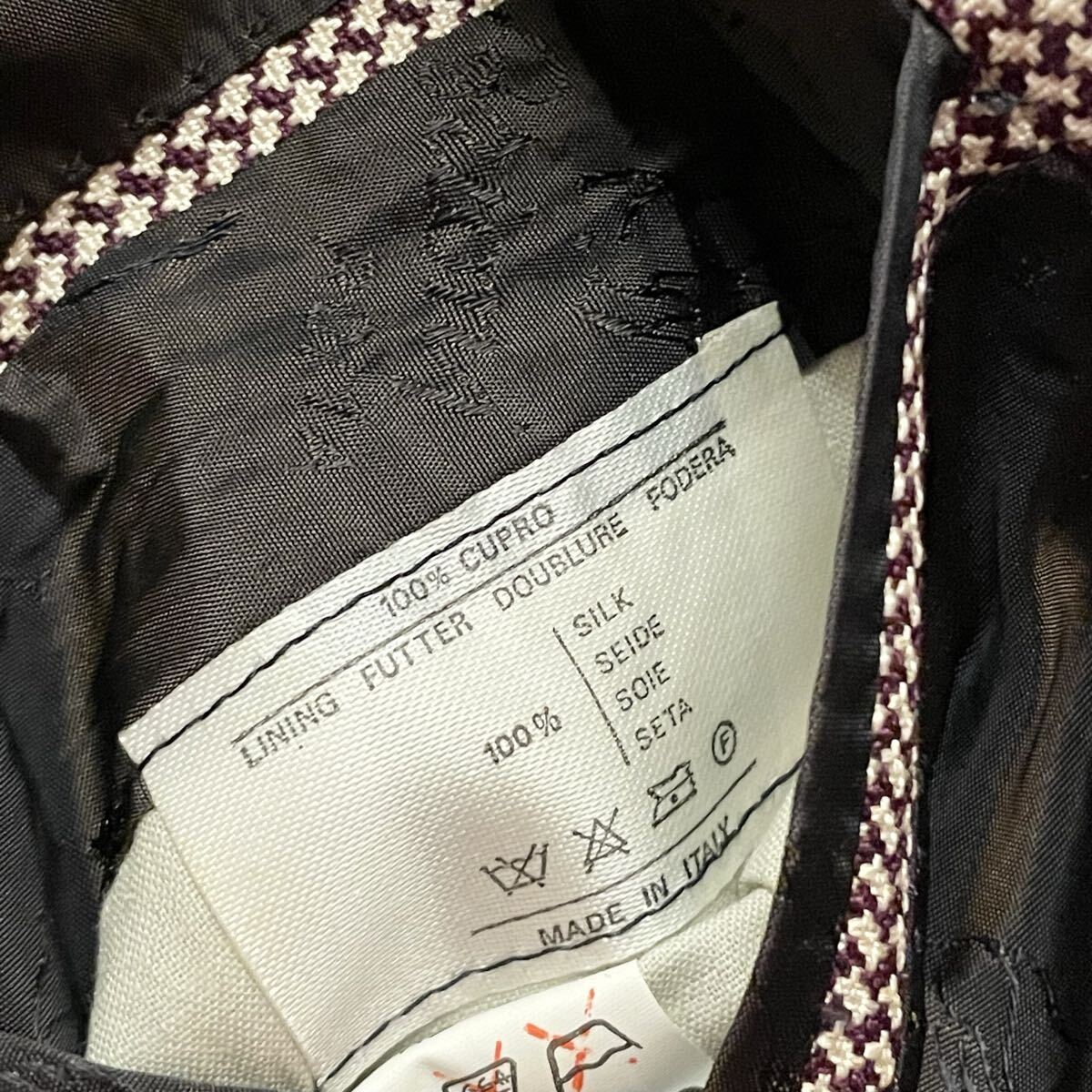 Brioni 46 Tailored Jacket Made in Italy Jacquard Weave Silk Brown Roman Style [k1211027445]