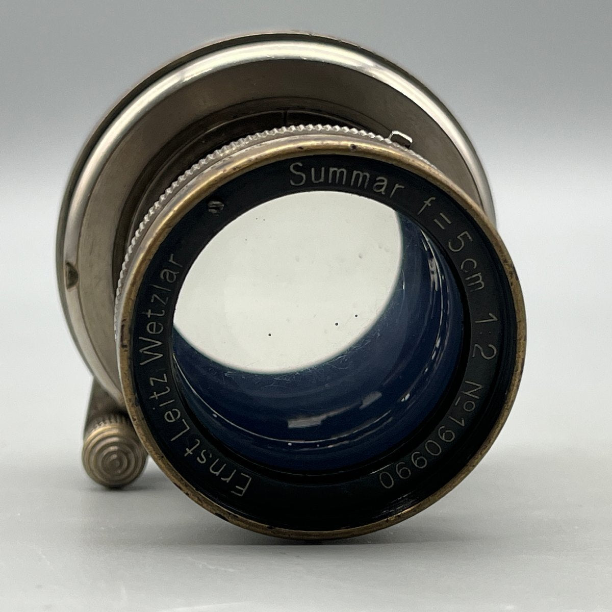 Leica Summar 50mm f2 Lens Black Nickel Marl Tip 1934 Made in Germany [1211135686]