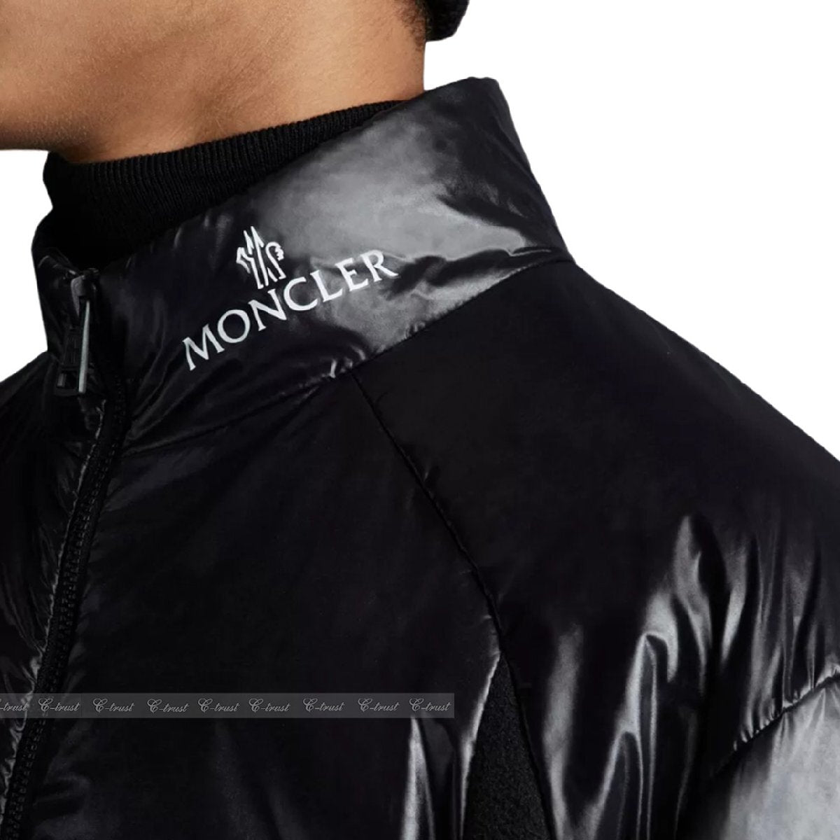 MONCLER K409-1 POLARTEC VITARI Blouson Collaboration Logo Black [r1211551521]