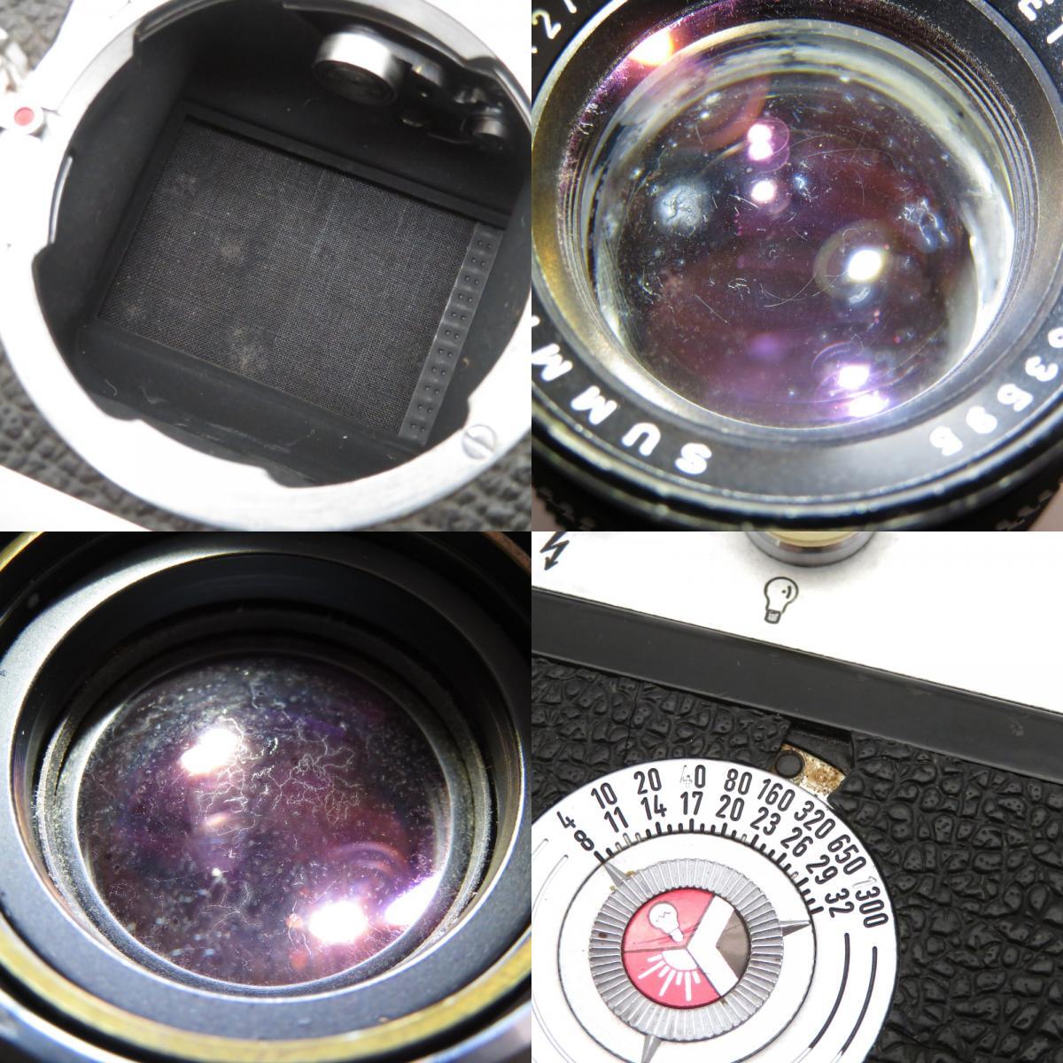 1 yen~ Leica M3 Film Camera SUMMICRON 50mm F2 LEITZ WETZLAR with case Operation confirmed 4328986 [h1211737093]