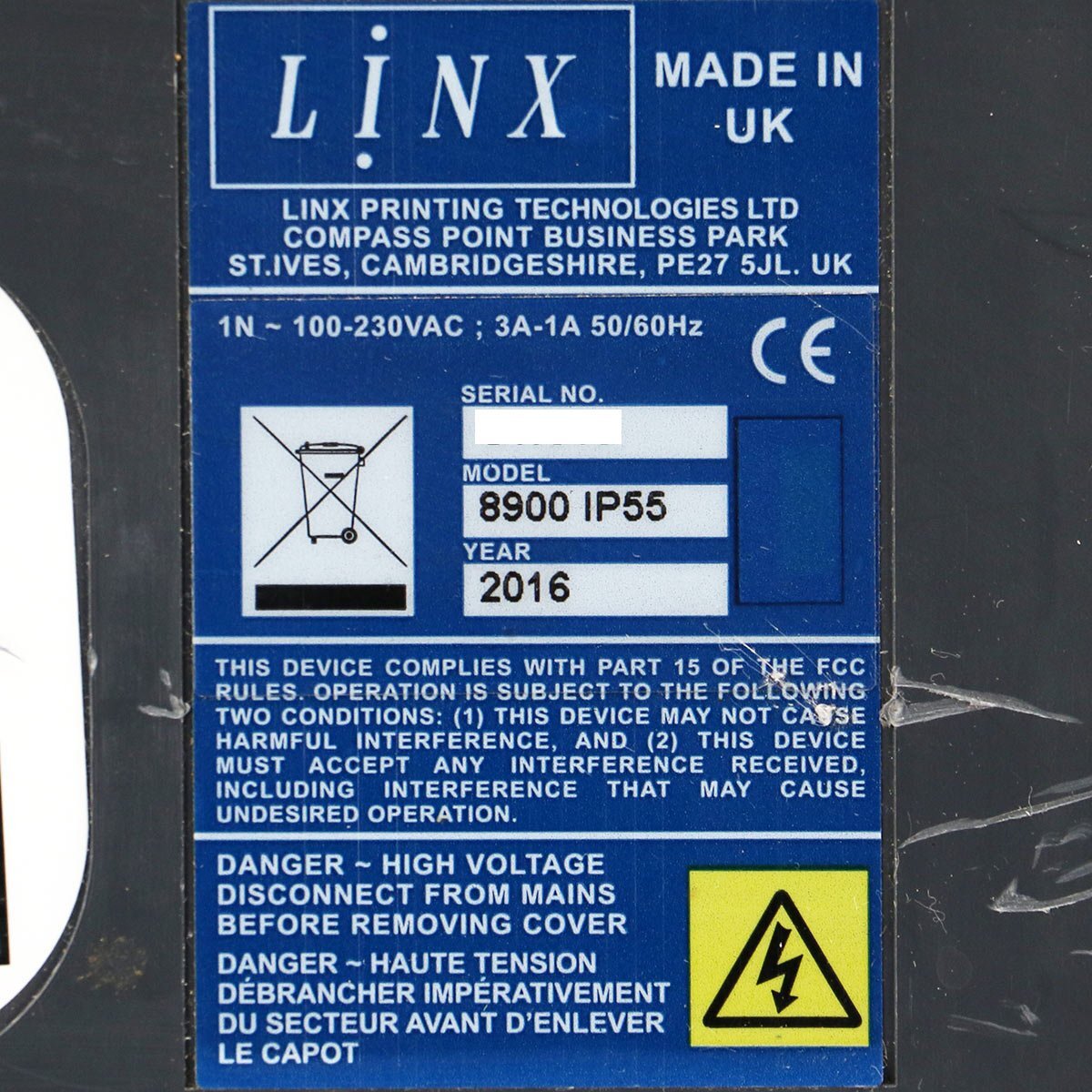 ALMARQ LINX8900 Industrial Inkjet Printer [w1211847646]