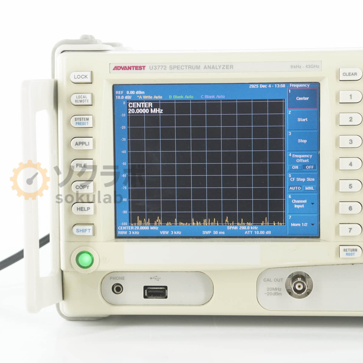 ADVANTEST U3772 Spectrum Analyzer OPT 20 70 9kHz-43GHz [o1212092274]