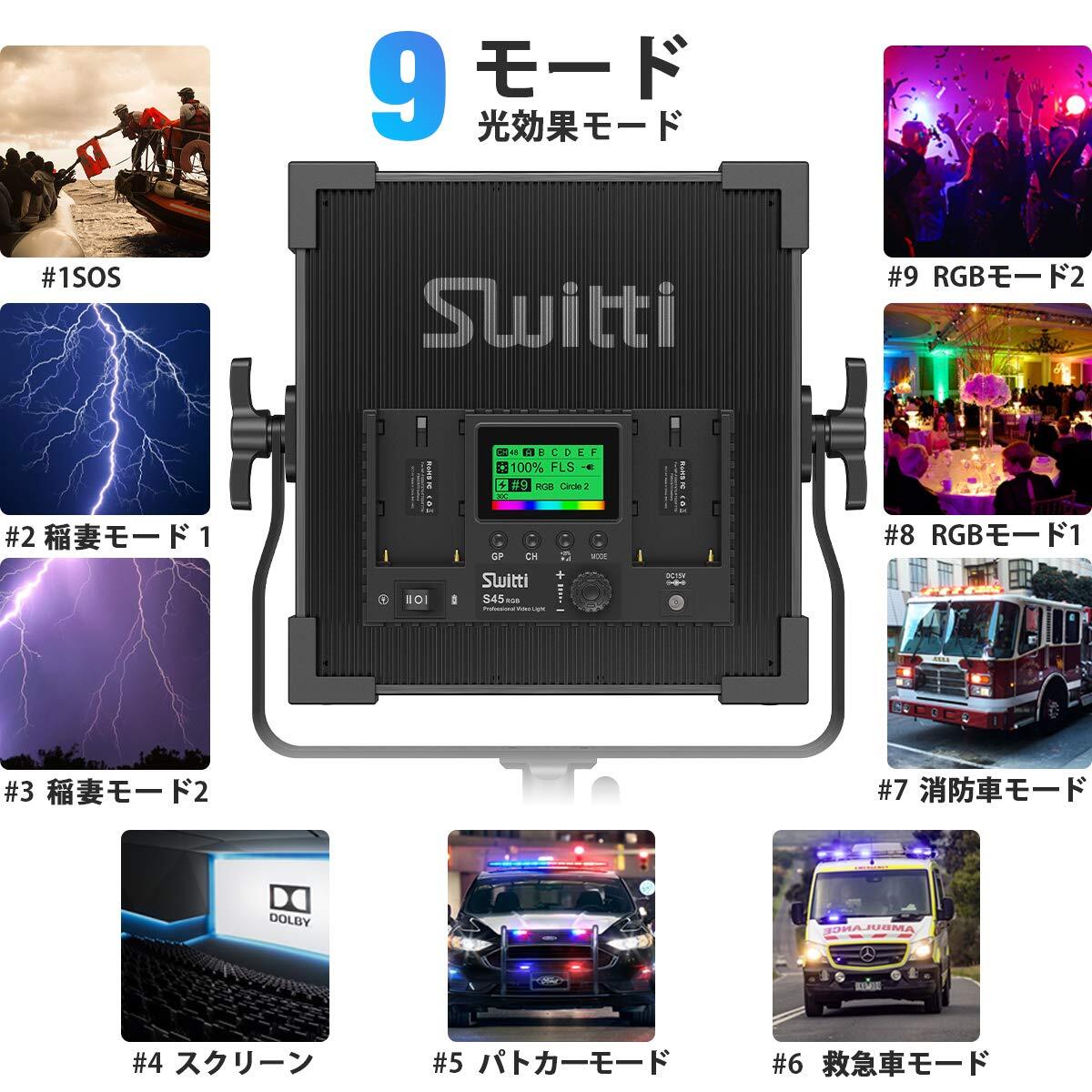 LED Photography Light Set of 2 with Remote Control and Dimming [h1213382556]