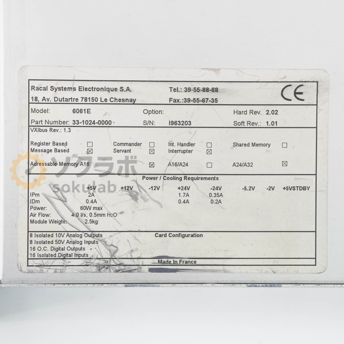 Racal Instruments 6061E VXIbus Electrical-electron Plug-in Unit [u1213964771]