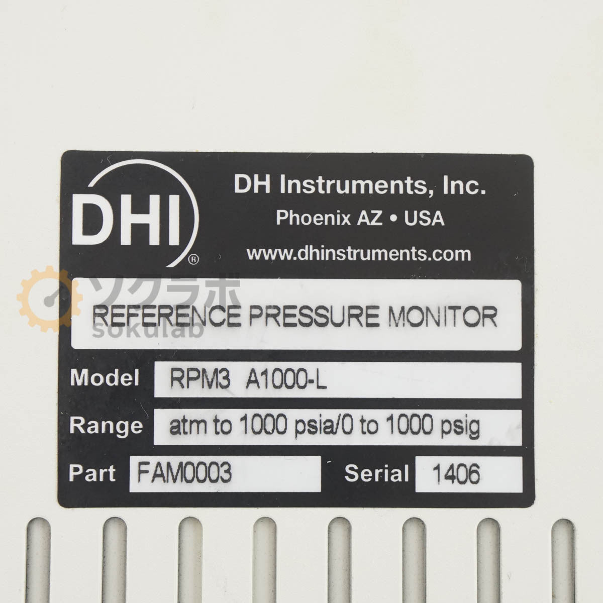 Fluke A1000-L DHI DH Instruments Reference Pressure Monitor [d1213968808]