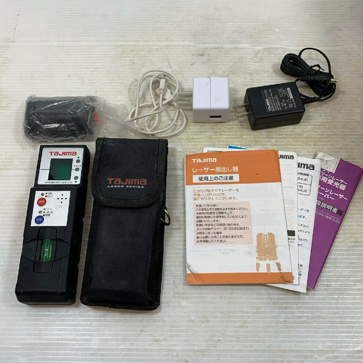 TAJIMA ZEROBLS-KJC Laser Level with Receiver Black [c1214129548]