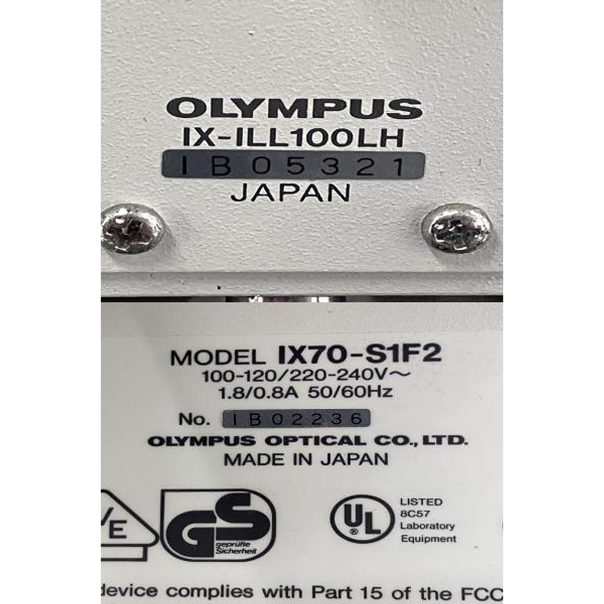 OLYMPUS IX70-S1F2 Inverted Fluorescence Microscope [f1214235516]