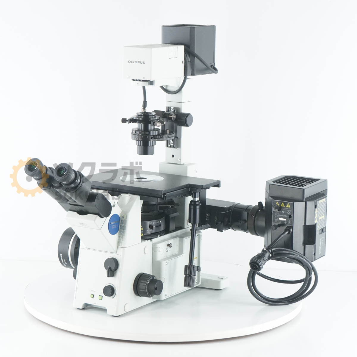 Olympus IX71S1F-3 Microscope Inverted Research WHN10X/22 4X 10X 20X 40X TH4-100 DS-U3 with PC [v1214245215]