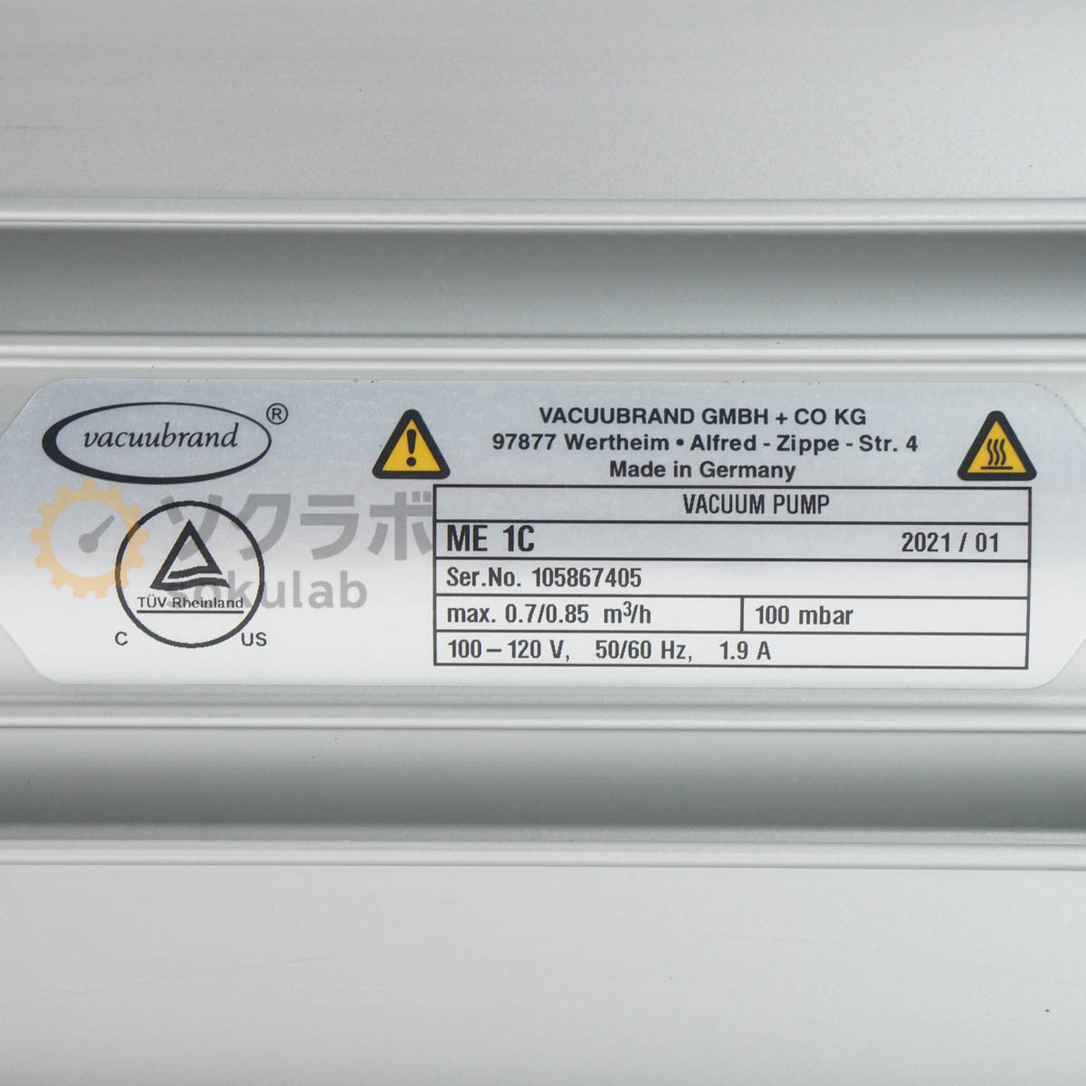 DW ME 1C Vacuum Pump Diaphragm Chemical Type 50/60Hz [n1214235193]