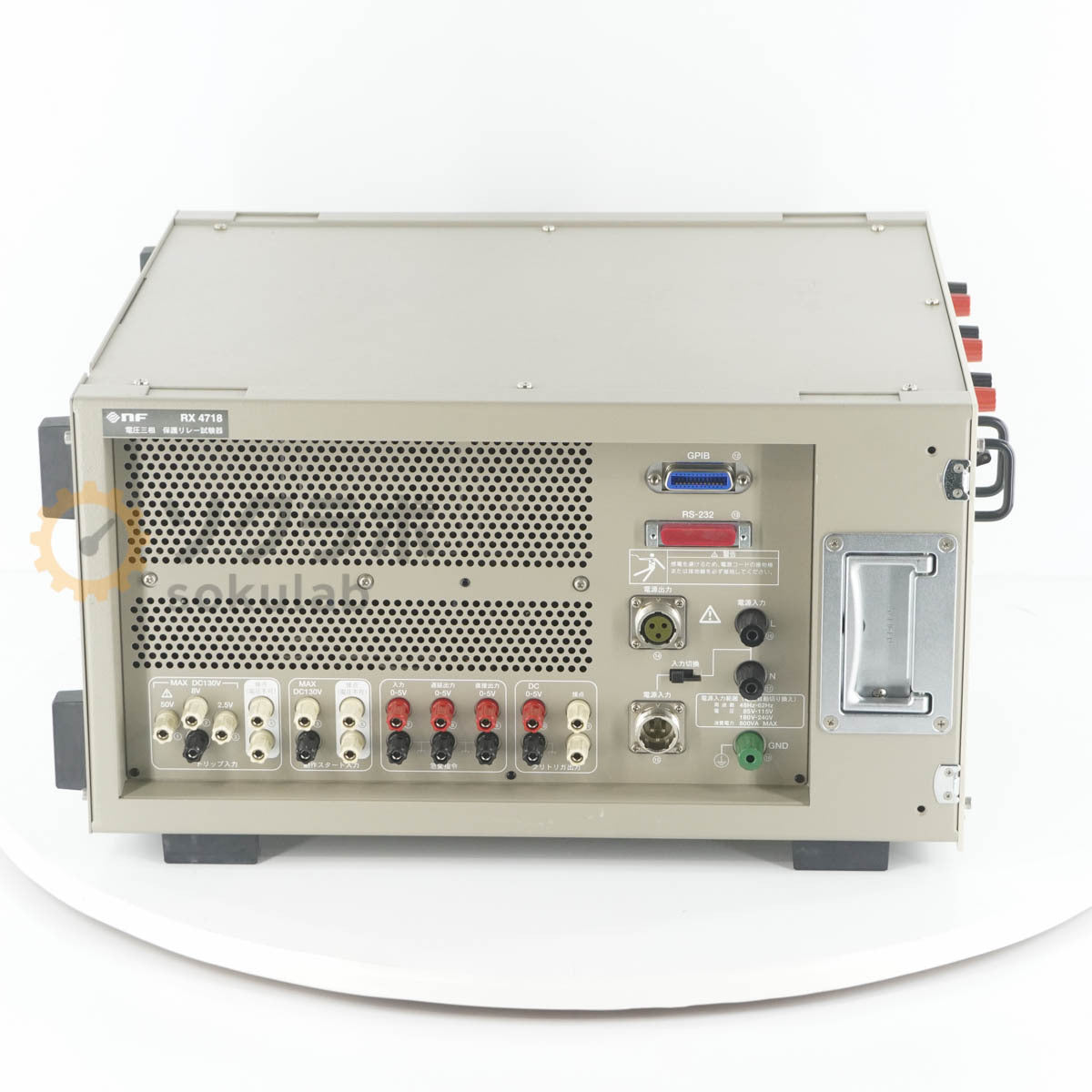 DW RX 4718 NF Circuit Design Block Three-phase Voltage Protective Relay Tester [u1214241679]