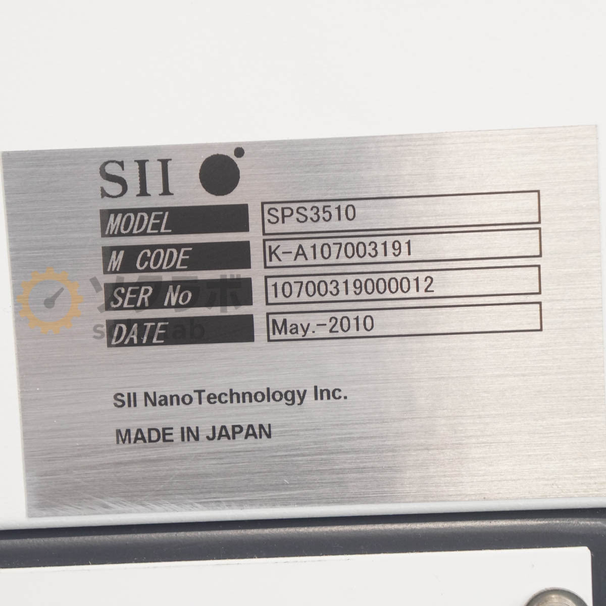 Hitachi SPS3510 AT-400 ICP Emission Spectrometer [s1215781742]