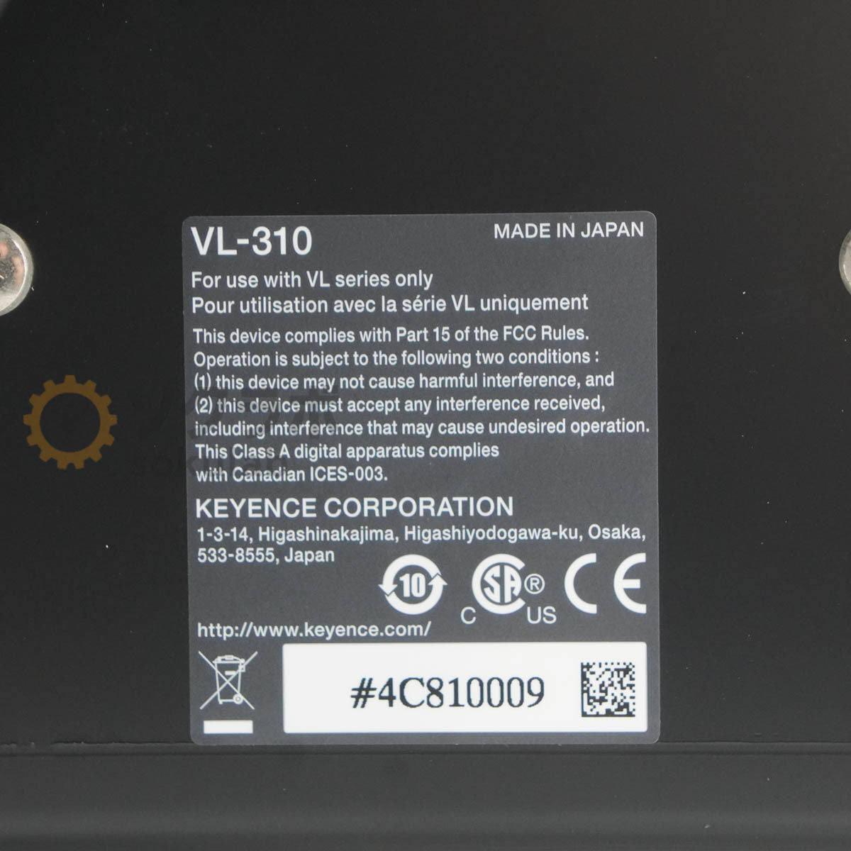 KEYENCE VL-300 VL-310 VL-320 3D Scanner [m1215787233]