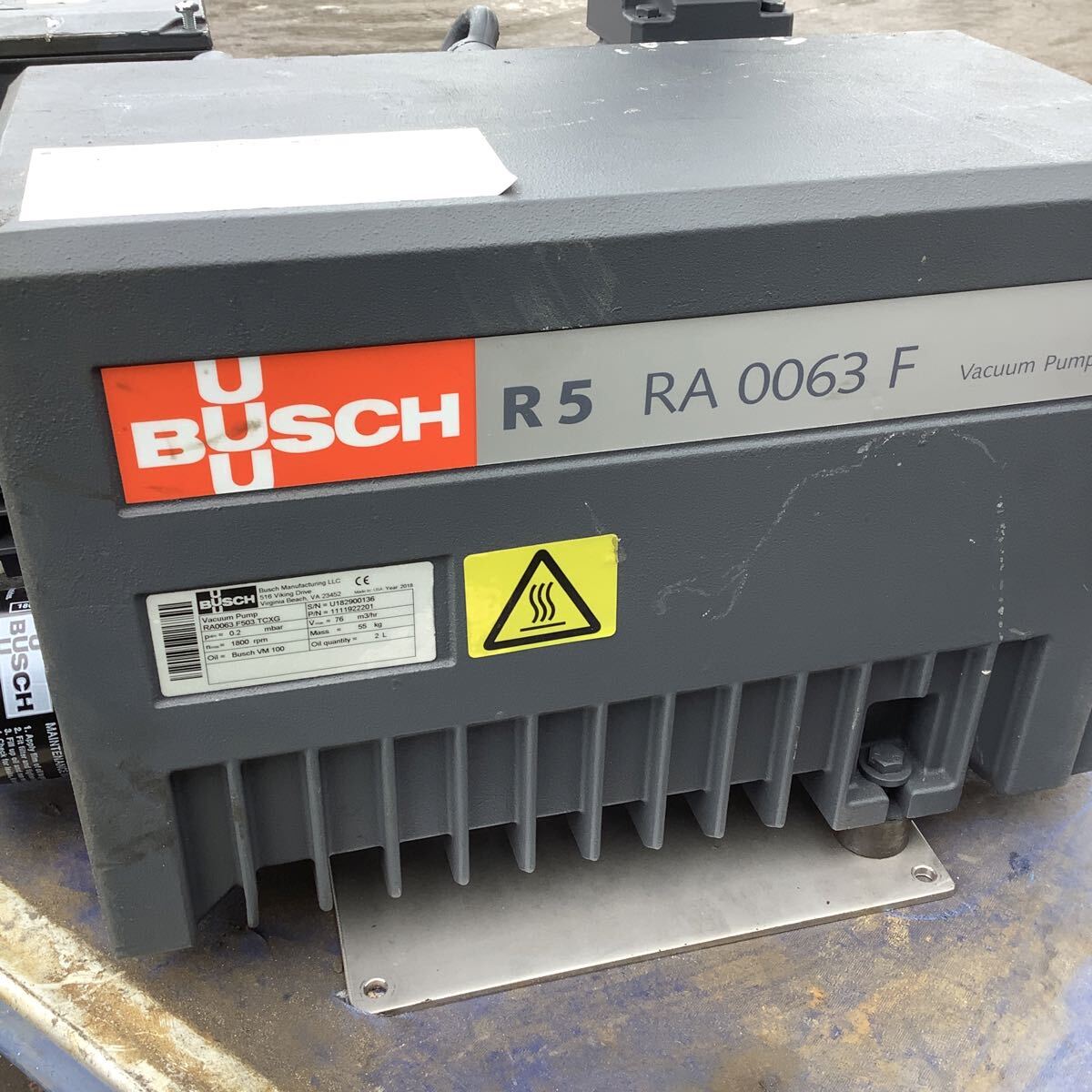 SUSCH R5 RA0063 Vacuum Pump 3-Phase 200V 60kg [1216638538]