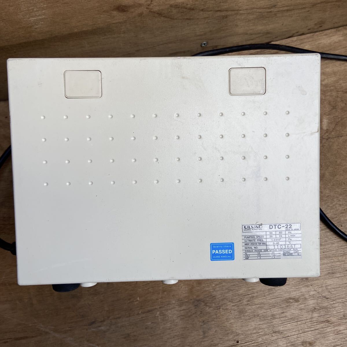 ULVAC DTC-22 Diaphragm Type Dry Vacuum Pump [o1217564753]