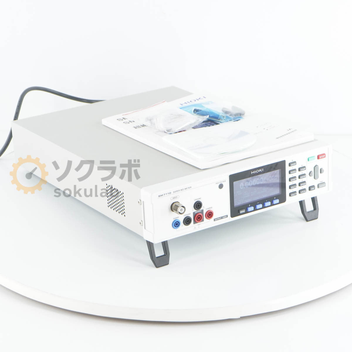 HIOKI SM7110 Super Insulation Resistance Meter Power Cord Software Instruction Manual [j1217626539]