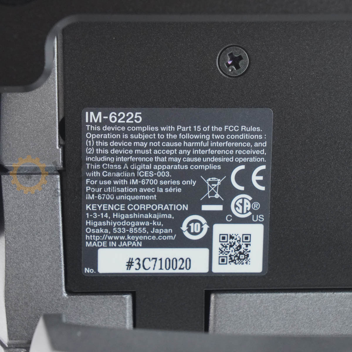 KEYENCE IM-6225 IM-6700 IMAGE DIMENSION MEASURING SYSTEM [q1218369477]