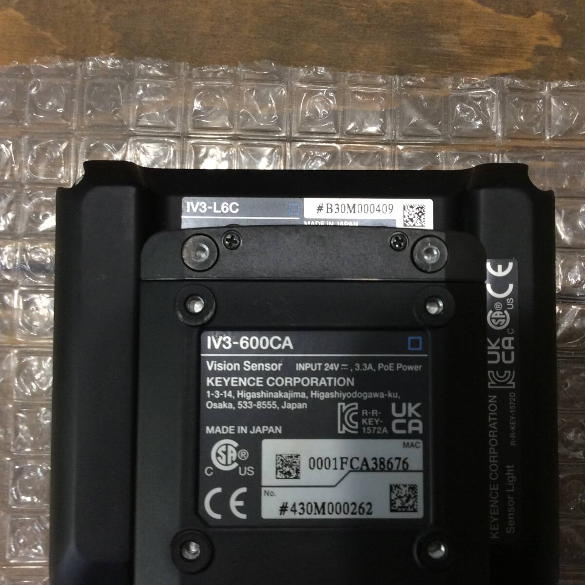 KEYENCE IV3-L6C Amplifier AI Imaging Lighting Unit Wide Field of View Color AF Specification [o1218696467]