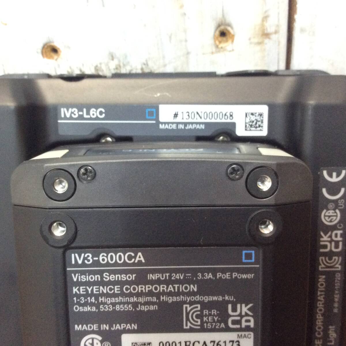 KEYENCE IV3-L6C Amplifier Built-in AI Imaging Lighting Unit Sensor Color AF Specification [e1218707606]